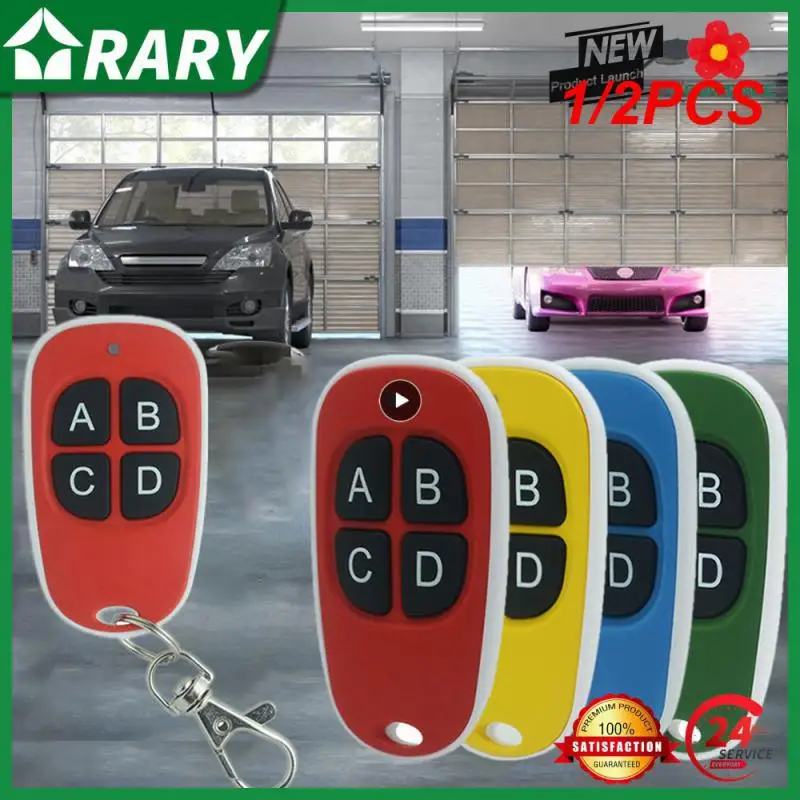 

1/2PCS Garage Door Remote Control 433MHz 4 Keys Copy Universal Remote Control Cloning electric gate Remote Controller Duplicator
