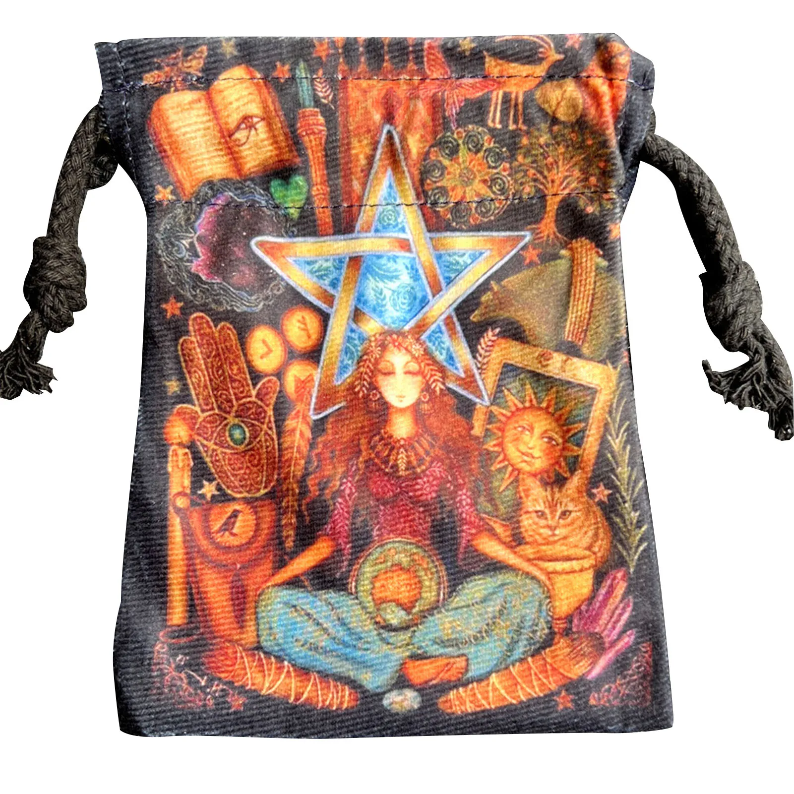 

New Velvet Tarot Card Storage Bag Oracle Card Witch Divination Accessories Drawstring Package Tarot Cards Supplies