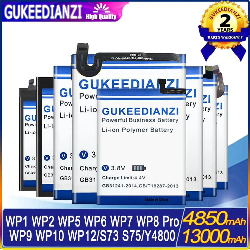 Сменный Высококачественный аккумулятор GUKEEDIANZI для Oukitel WP1 WP10 WP12 WP2 wp5 S73 WP6 S75 WP7 WP9 WP8 Pro WP8Pro Y4800