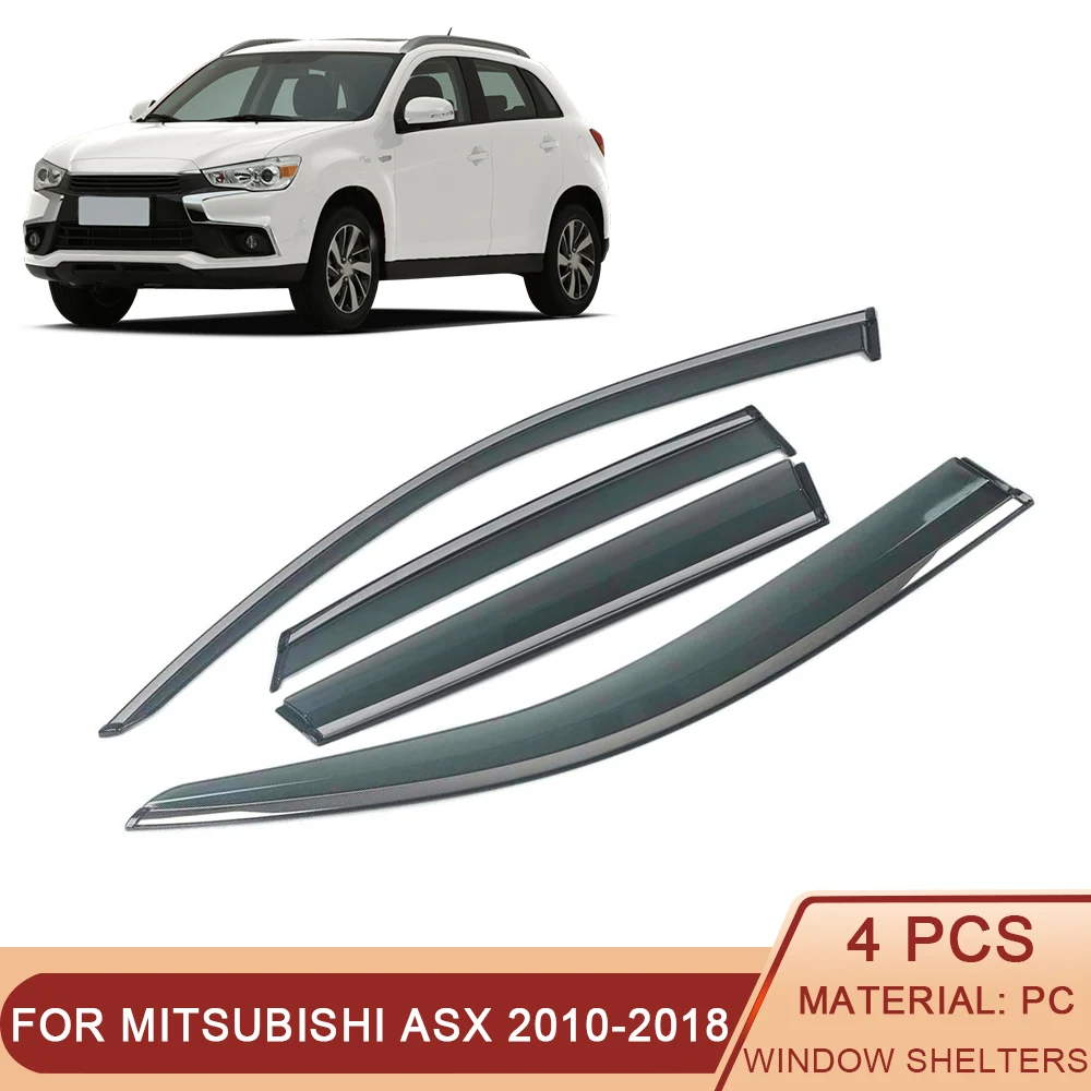 

Для MITSUBISHI ASX RVR Outlander Sport 2010-2019, автомобильное окошко, Солнцезащитный дождь, детская защита, крышка, отделка, рамка