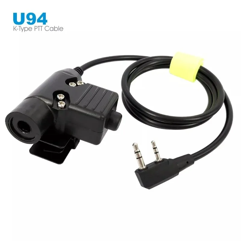 U94 PTT K Plug Adapter Airsoft Z Tactische Radio Тактическая гарнитура для Kenwood BaoFeng UV-5R UV-S9 Plus UV-82 GT-3