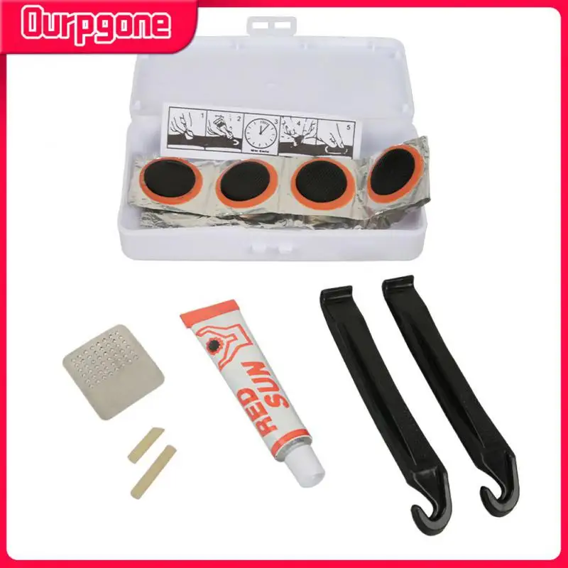 

Ремонтные инструменты для горного велосипеда, ремонт проколов велосипеда, ремонт плоских шин на велосипеде, Резиновый патч, клей, рычаг, велосипедные аксессуары