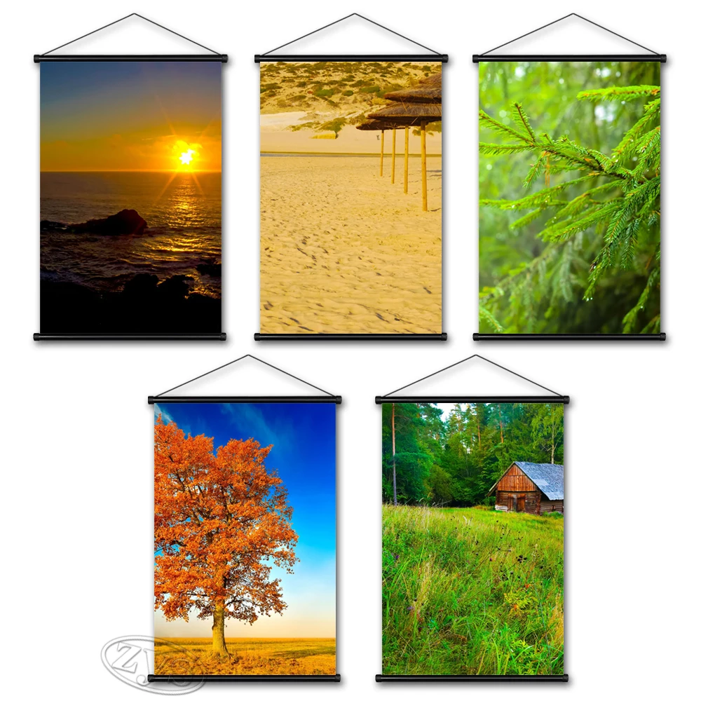 

Пейзаж холст живопись океан постер Дерево Висячие свитки шоссе HD искусство гор печать дома детская комната Настенная картина