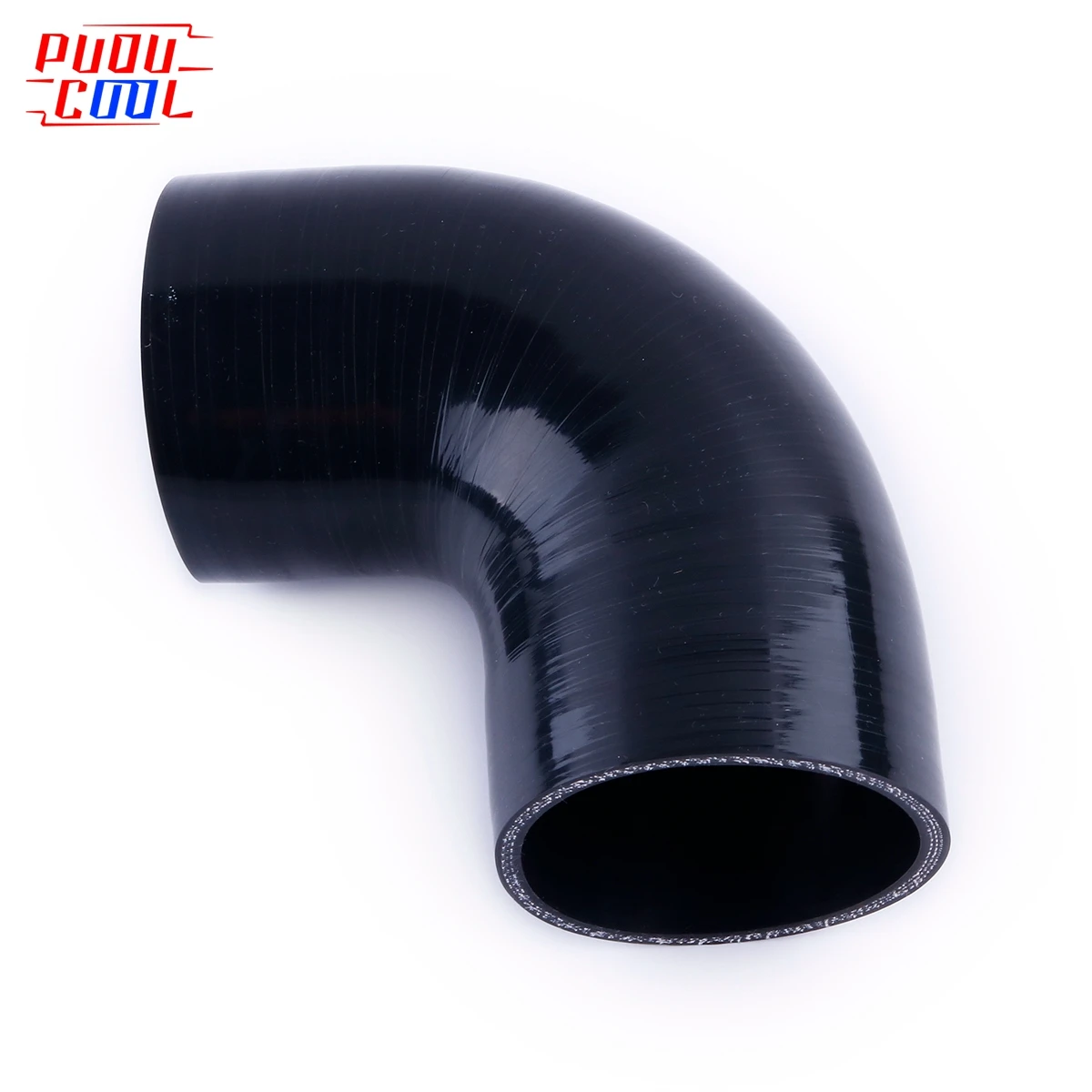 Купи Black Universal Silicone Hose Piping 90 Degrees Multiple Sizes Connector Intercooler Turbo Intake Coupler Tubing за 696 рублей в магазине AliExpress