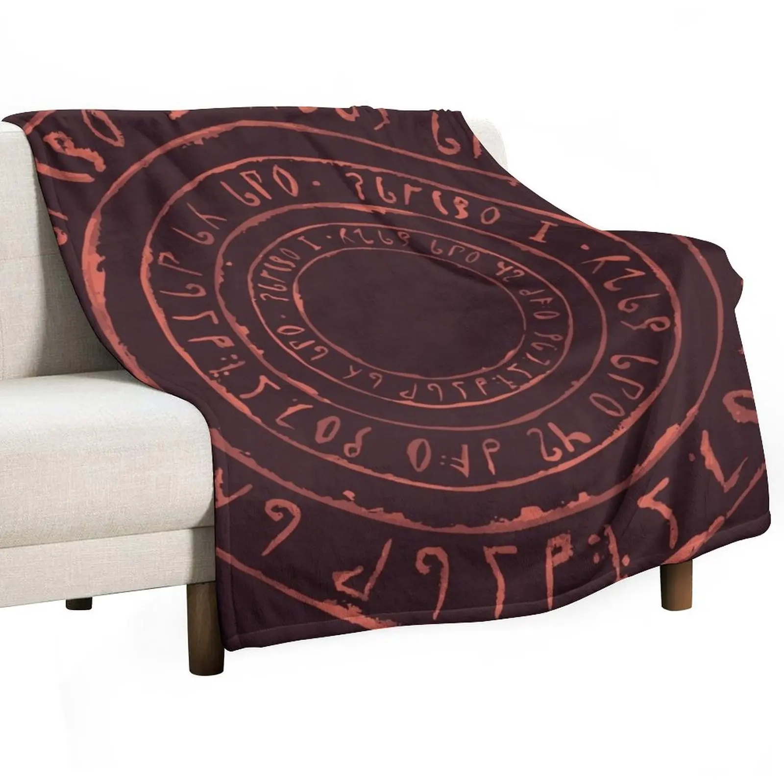 Фото Плед Noita Rune Circles, легкое и мягкое одеяло для кровати, подходящее для всех сезонов №1