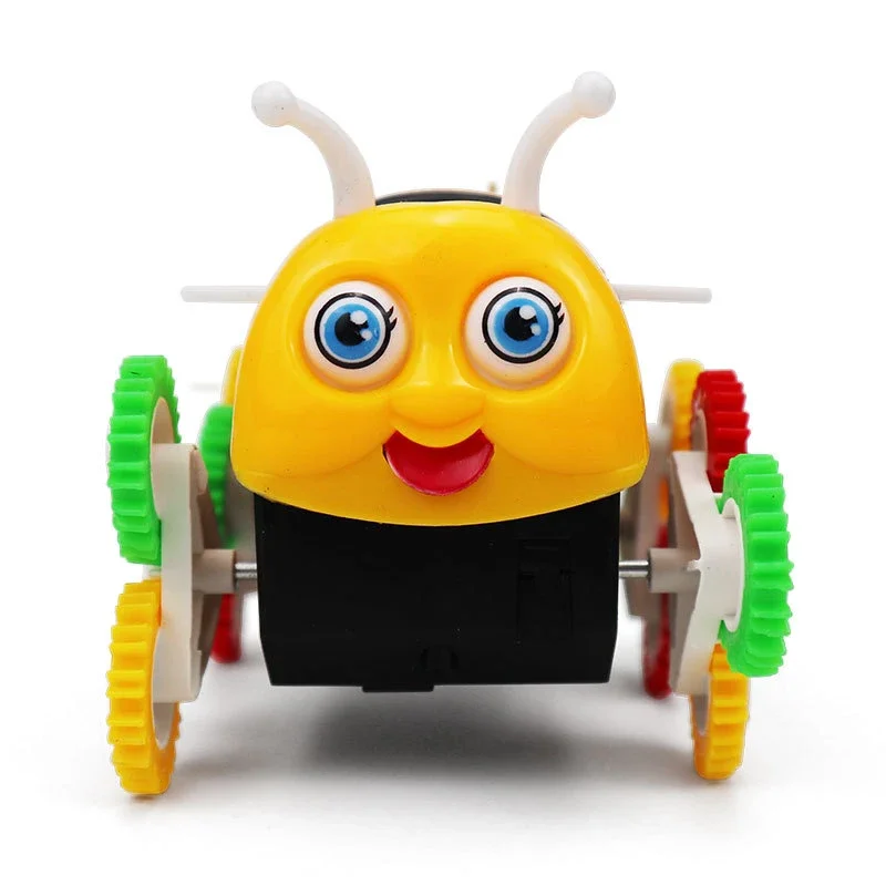 

Детский подарок Электрический мультяшный игрушечный автомобиль пчела самосвал Автоматическая переворачиваемая Детская электрическая танцевальная машина пчела