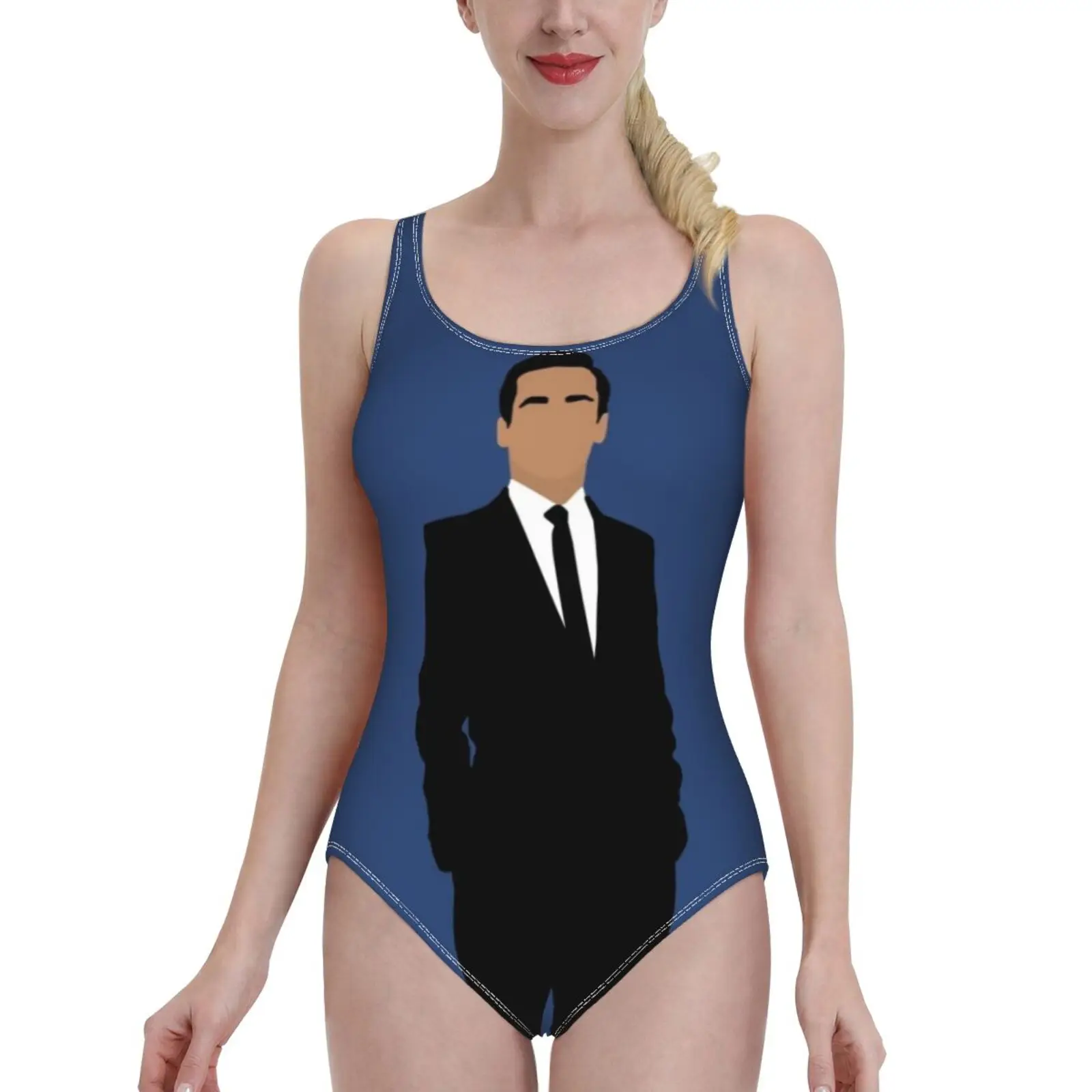 

Мужской слитный купальник Don Draper Mad, женский и мужской купальник, сексуальный Классический купальник с открытой спиной, пляжная одежда для к...