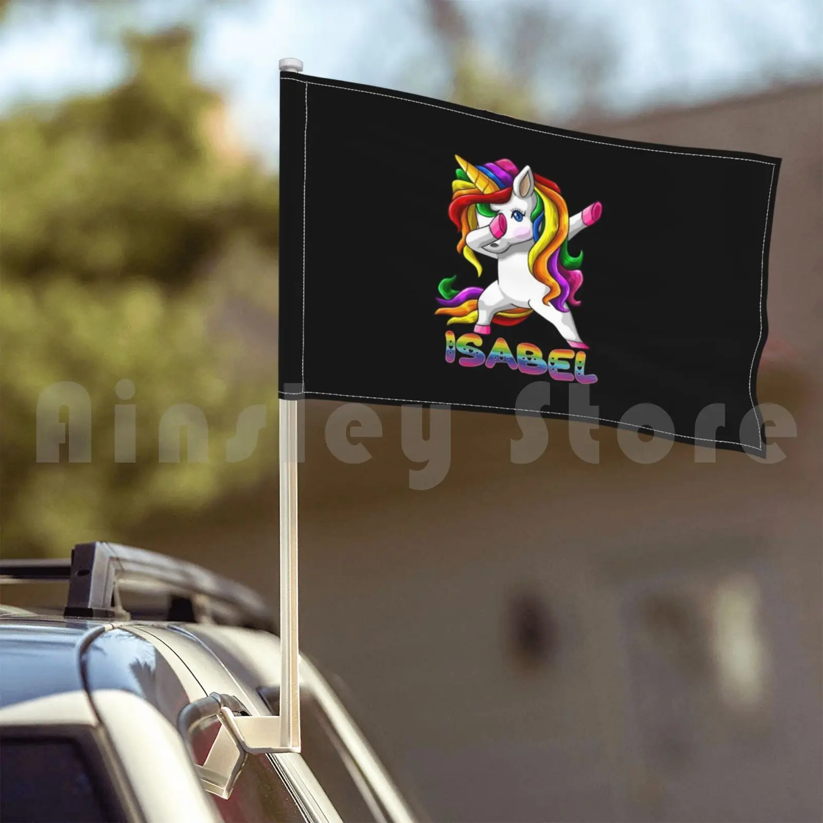 Радужный текст Изабель с именем-Изабель даббббинг для уличного декора флаг