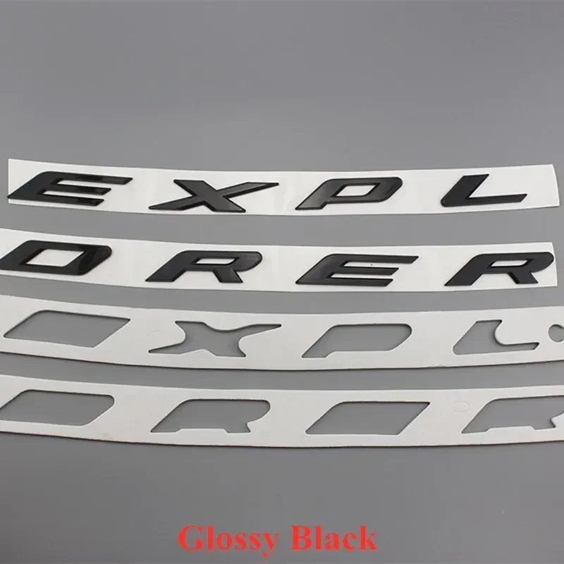 Хромированный черный 3D ABS EXPLORER буквы автомобиля передний капот капот эмблема значок наклейка аксессуары для стайлинга автомобилей