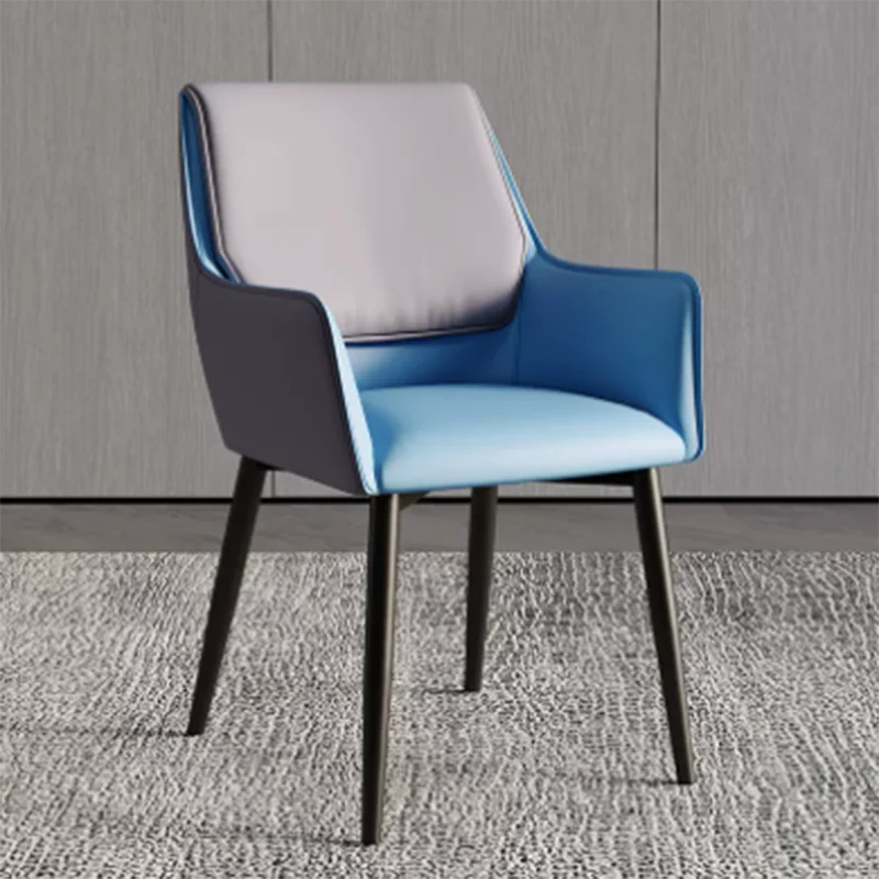 

Дизайнерский стильный кожаный стул, роскошные итальянские скандинавские стулья для обеденного стола, диванные стулья, простые стулья, норд...