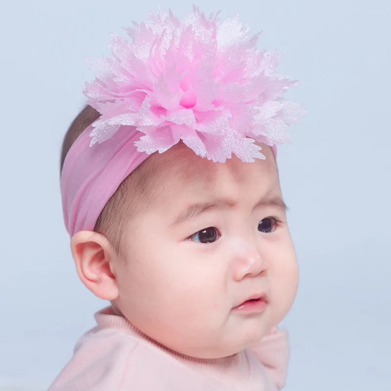 

Handmade Infant Newborn Wide Turban Headwrap Ins Style Children Headwear Soft Stretch Baby Hairband DIY Fashion Sweet Seamless