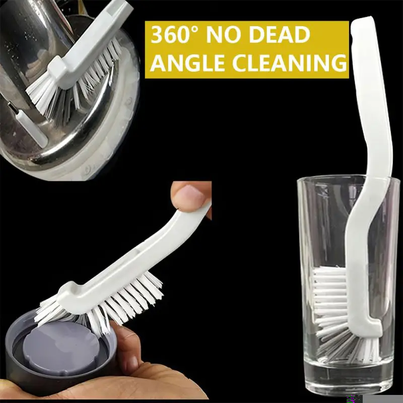 

Portable Cleaning Brush Bending Handle Corner Brush Cup Bottle Scrubber Bathroom Clean Accessories Kitchen Tools & Gadgets