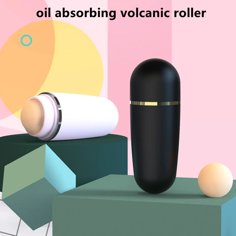 

Ролик Т-zone для удаления масла на лице, многоразовый масляный абсорбирующий каток из вулканического камня, 3 цвета