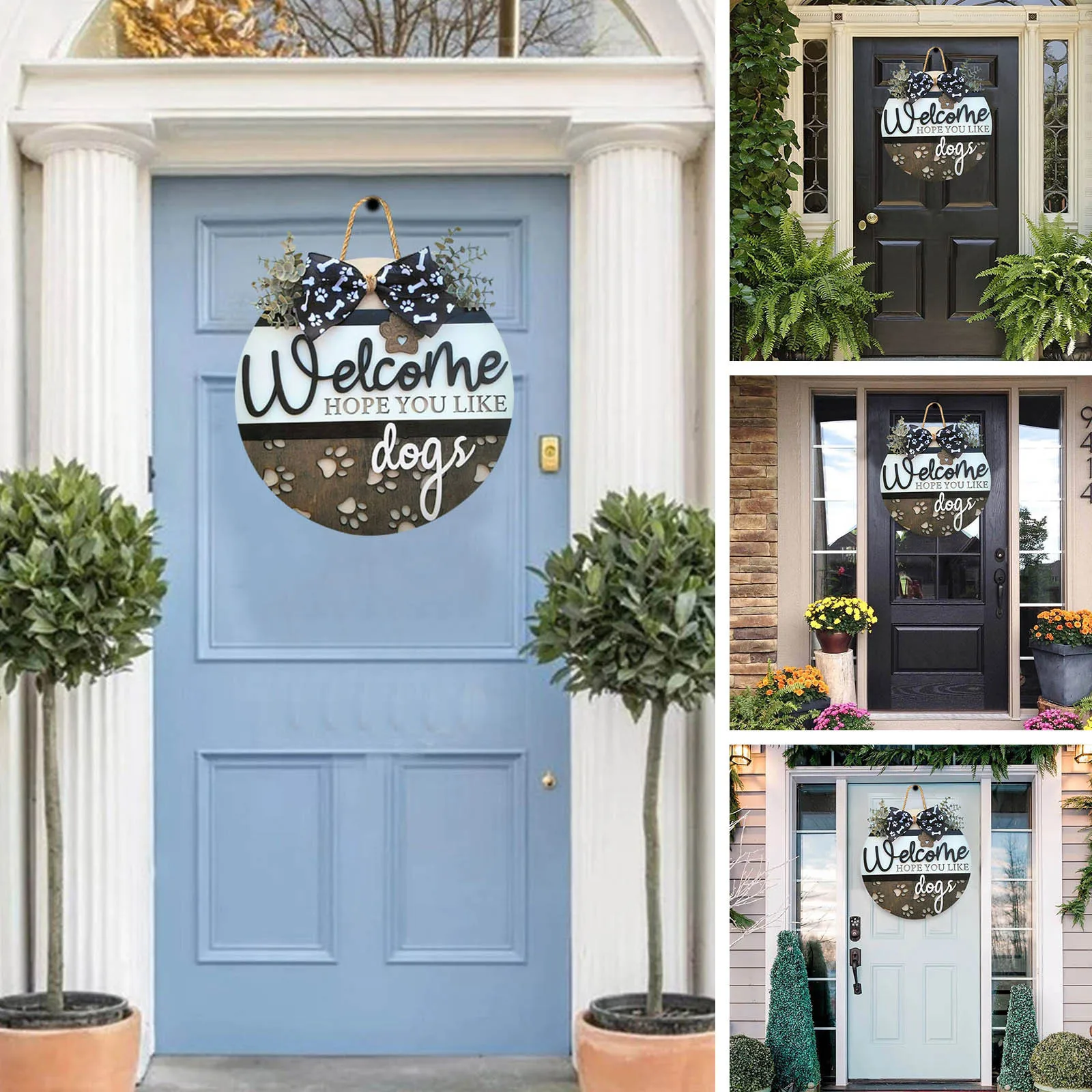 

Welcome Door Hanger Door Decoration Door Wreath Front Door Wreath Decor