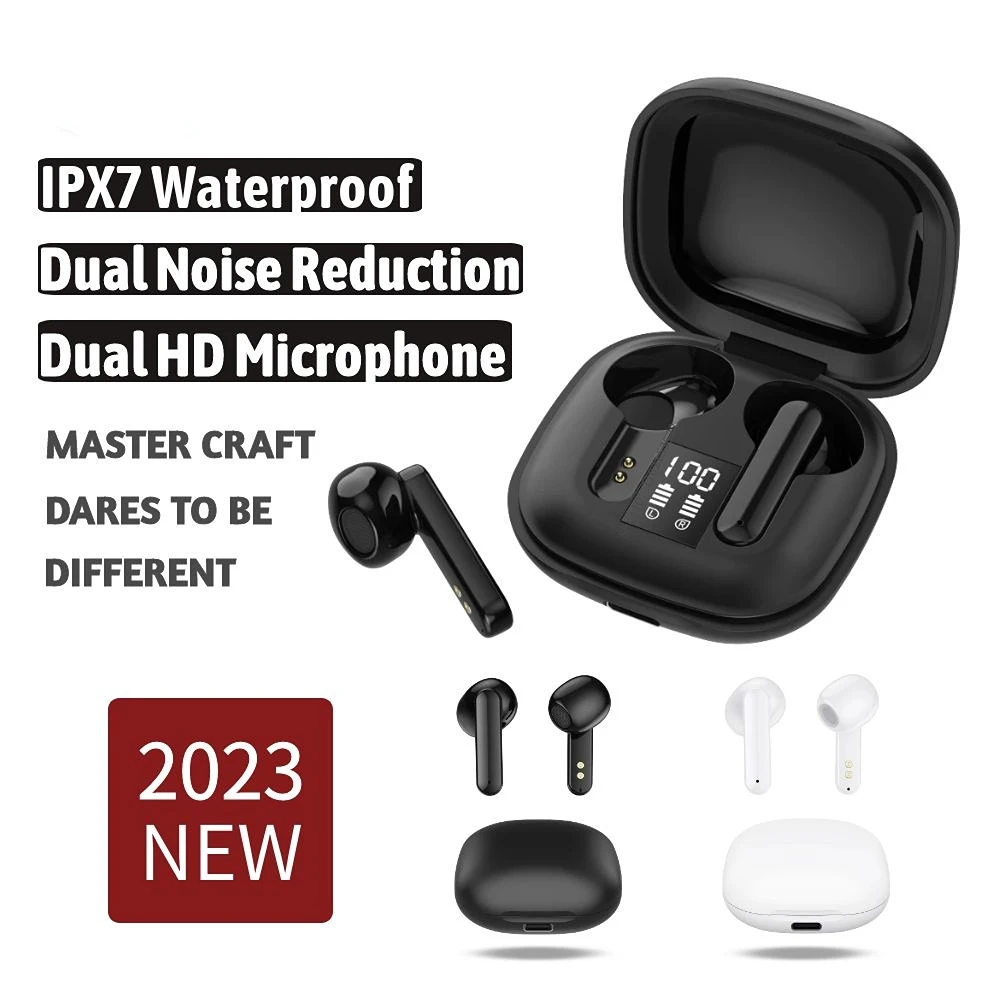 

Original TWS Wireless Headphone Bluetooth 5.2 Dual Stereo Noise Reduction Bass High Quality Sound With Dual HD Microphone Earbud