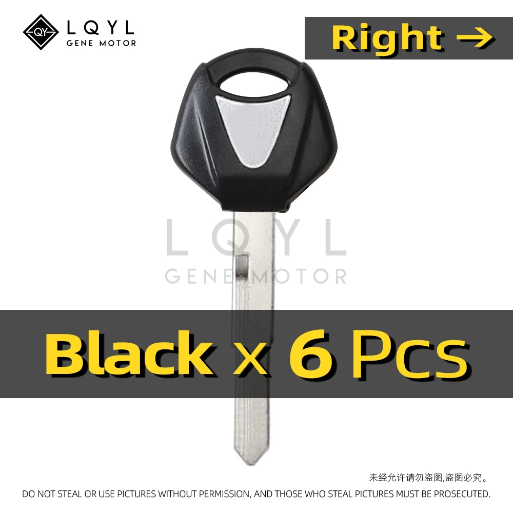 

6 шт. новый пустой ключ для мотоцикла, замена необрезанных ключей, подходит для YAMAHA YZF FJR XJR 1300 MT09 MT07 XJ6 TMax FZ8 R3 R6 FZ1 FZ4 FZ6 XT660