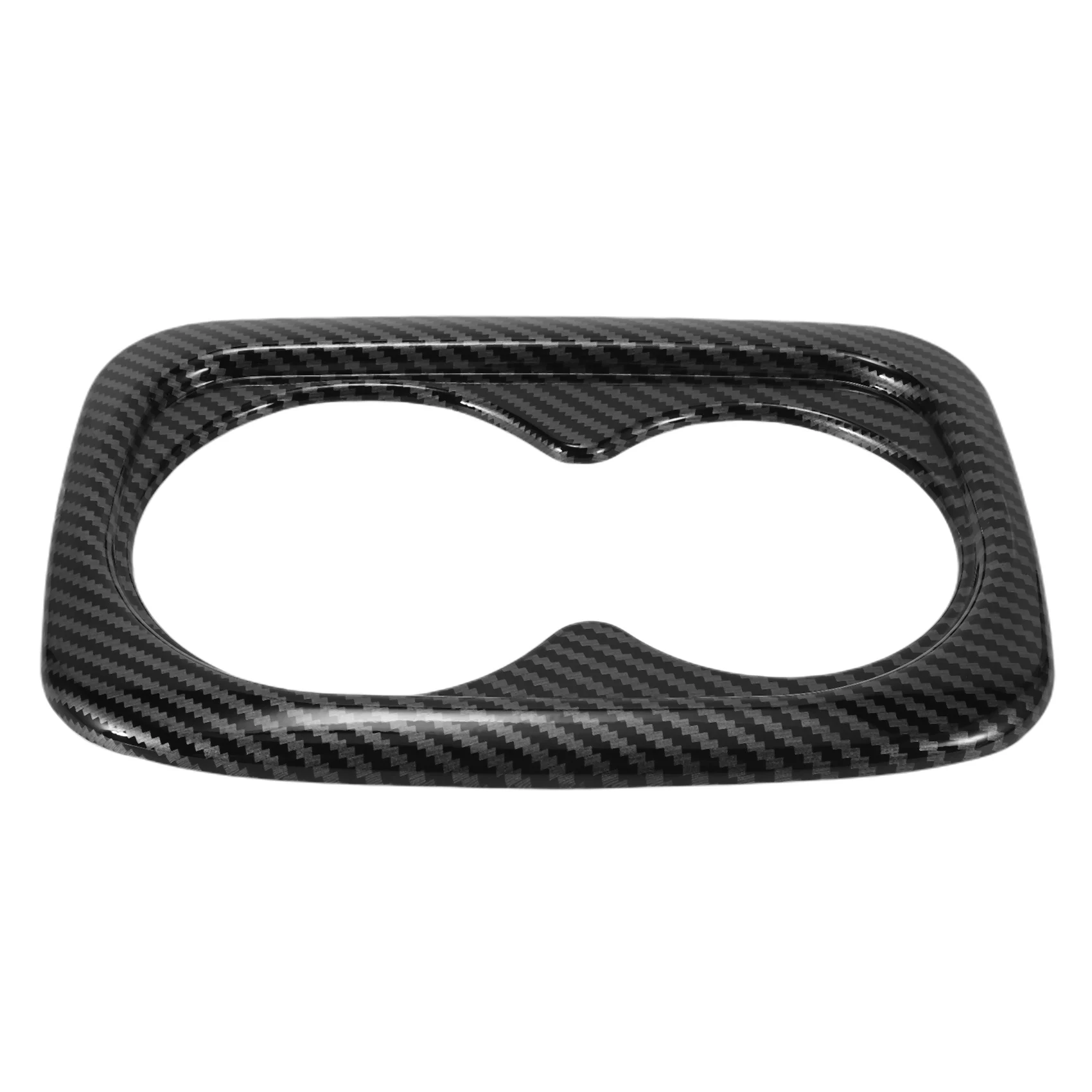 

Rear Cup Holder Panel Trims ABS Carbon Fiber Style Beverage Hold Decal Interior Moulding Stickers for Honda Civic 2019 2018