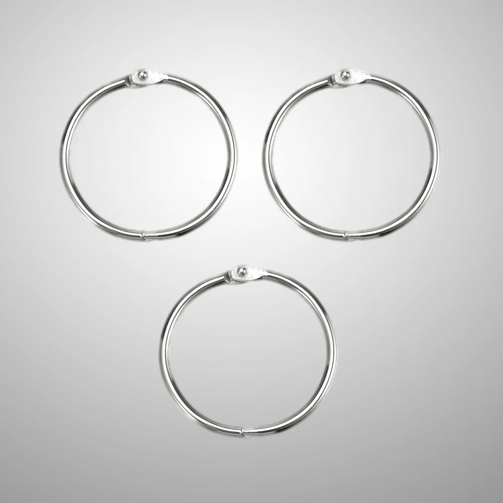 50 шт. брелок для книг кольца переплета небольшой офисный зажим фотографий