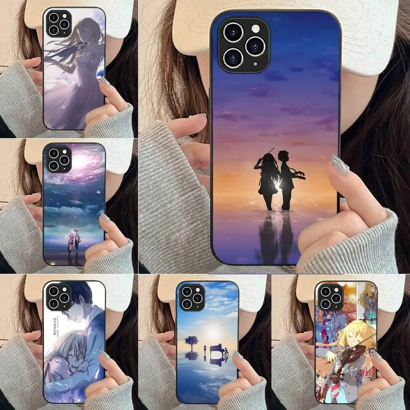 

Japan Anime Your Lie In April Phone Case For Iphone 7 8 Plus X Xr Xs 11 12 13 Se2020 Mini Mobile Iphones 14 Pro Max Case