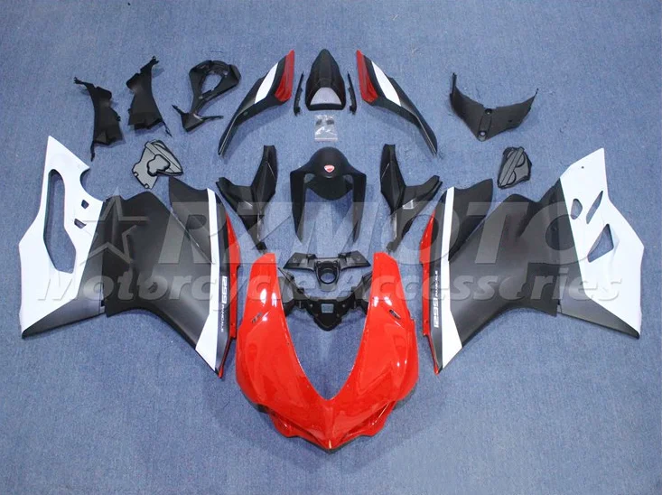 

Новый комплект обтекателей для мотоцикла из АБС-пластика, подходит для Ducati 959 1299 Panigale 2015 2016 2017 2018, черный, красный