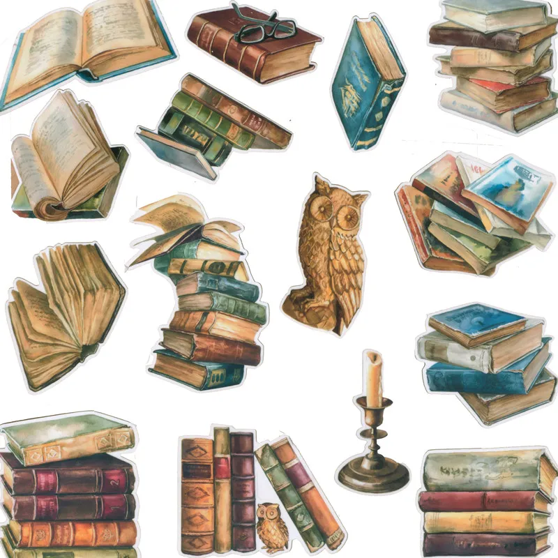 

Старинные книжные конверты, винтажные Стикеры, сделай сам, скрапбукинг, альбом, нежелательный журнал, декоративные стикеры s