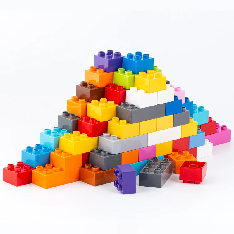 Красочная игрушка сделай сам строительные блоки большого размера кирпичи оптом