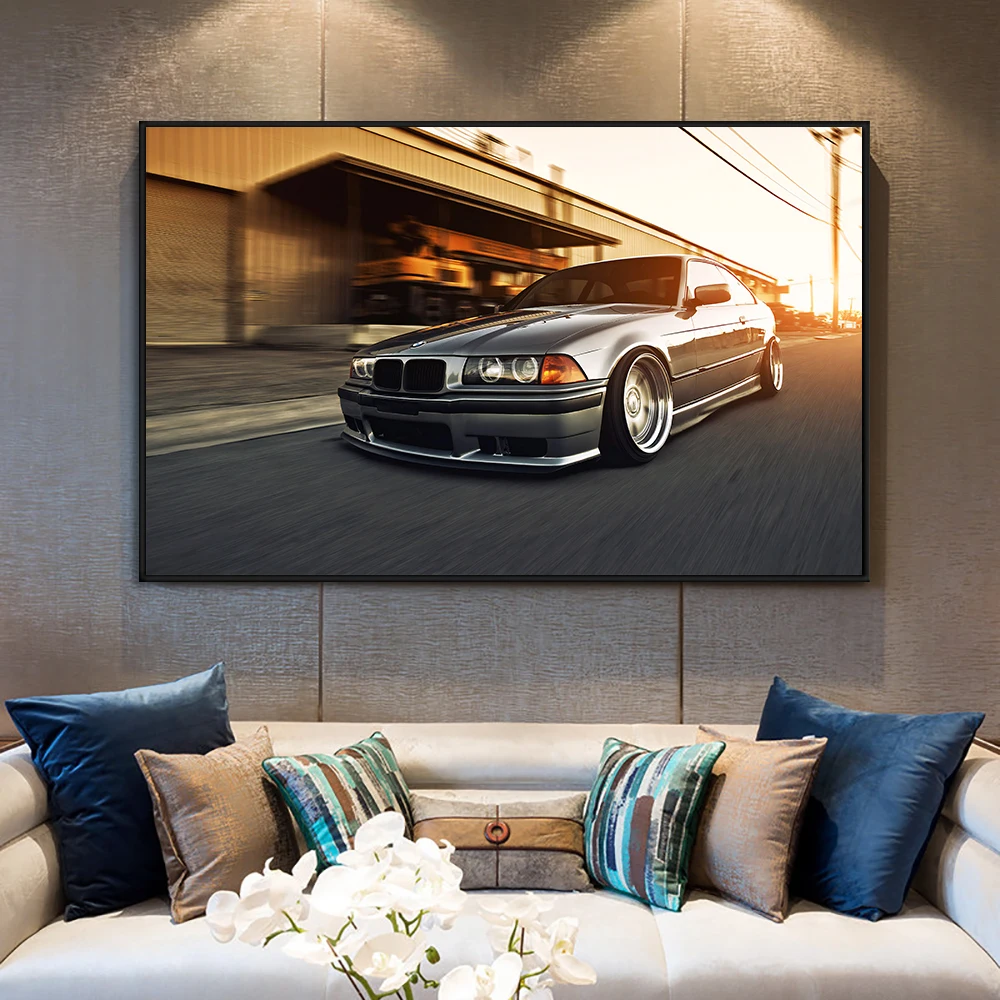 

Мечта немецкий автомобиль холст картины 3 серии (E36) плакат высокое качество печати изображения для гостиной офис украшения подарок декор