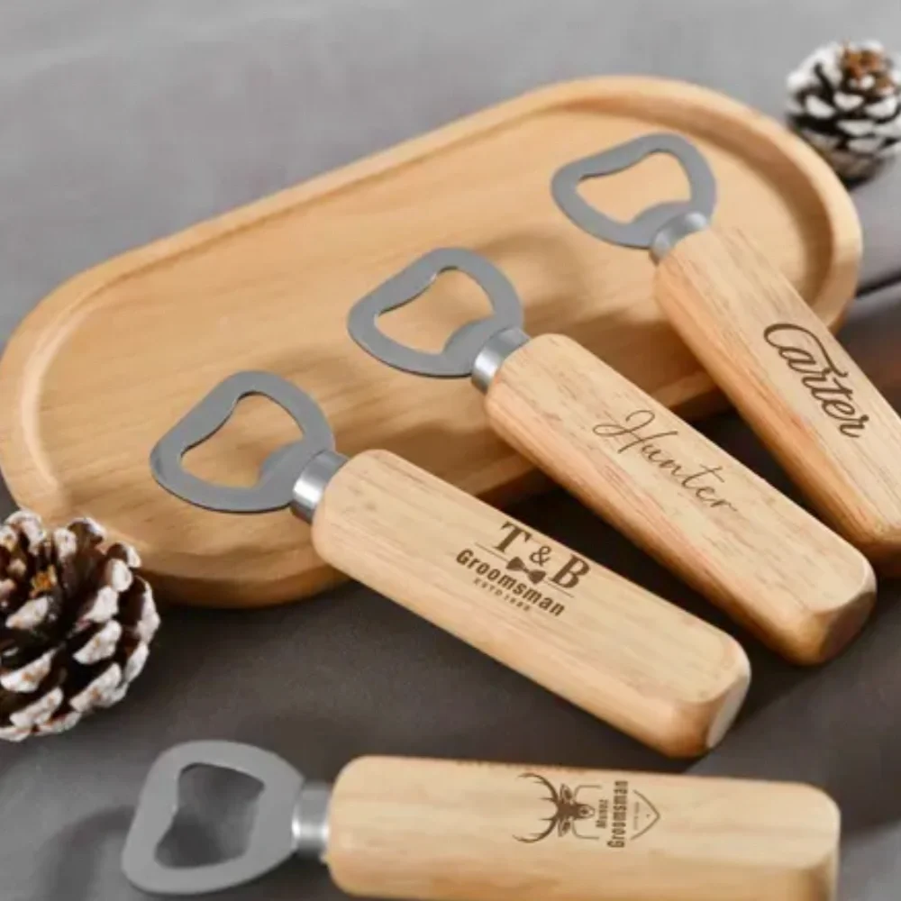 LeeChee персонализированное индивидуальное имя резьба открывалка для бутылок