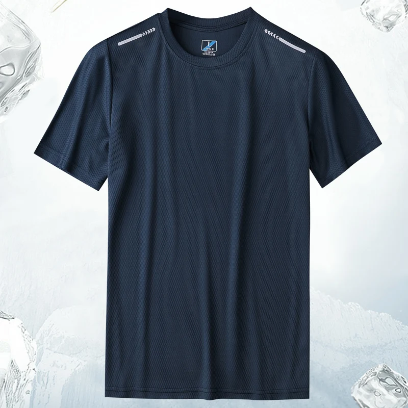 

Sport T Shirts for Men 2022 Summer New Running Men's Clothing 100% Polyester Casual O Neck Tees Male T Shirts Oversized M-5XL