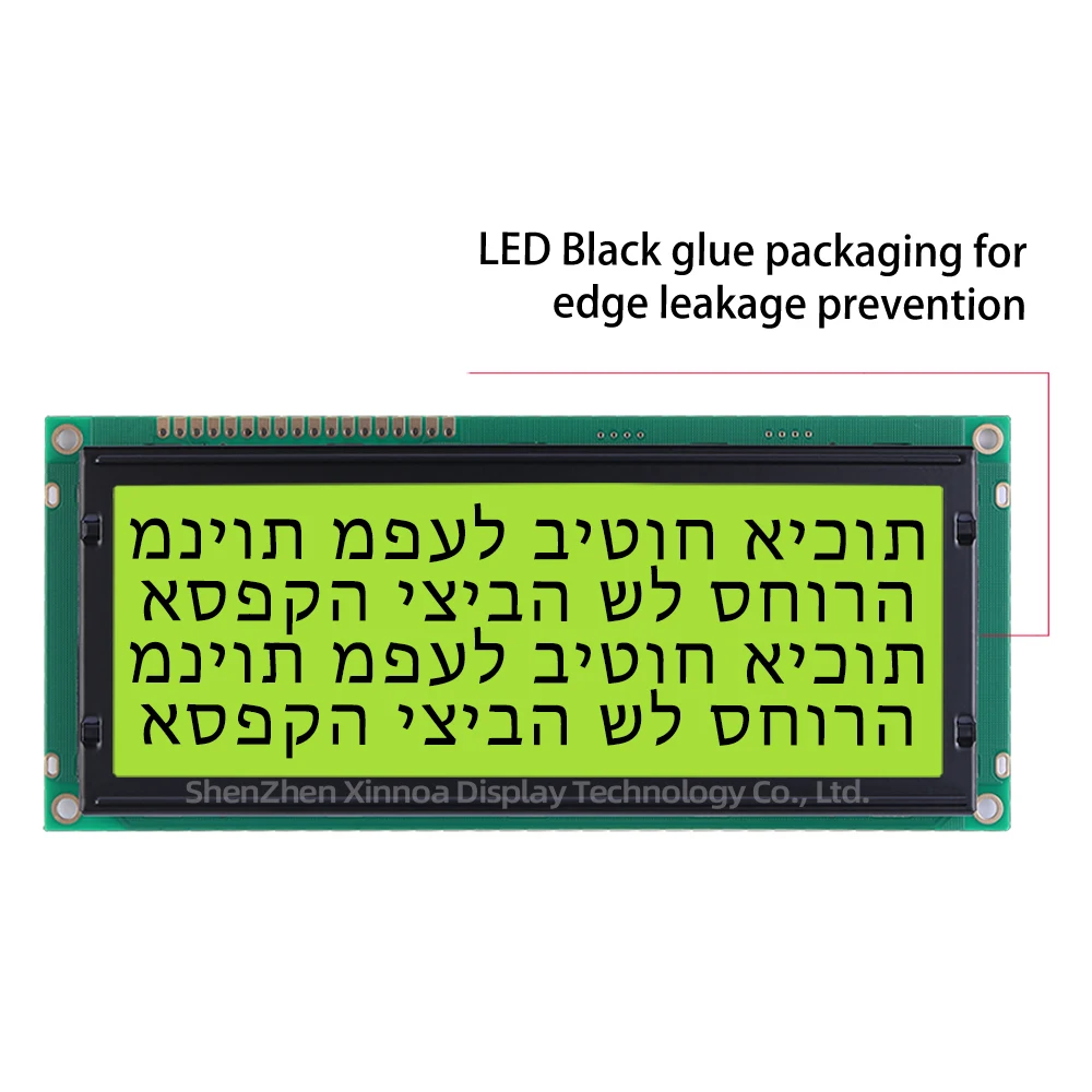 Модуль символов 20*4 2004 20X4 Контроллер ST7066U Оранжевый Свет Черные буквы Иврит 2004C-3