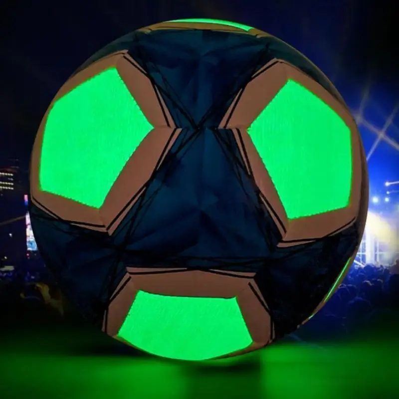 

Official Size 4 / 5 Soccer Ball Luminous Football Night Light Noctilucent Children Game Training Balls Men Women Glowing Soccer