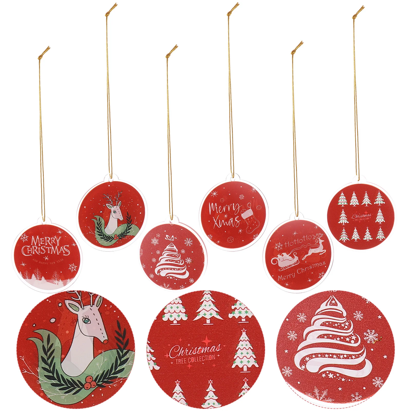 

Christmas Party Decor Xmas Scene Layout Supplies Pendant Props Tree Hanging Ornaments