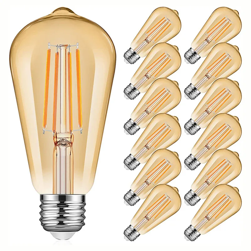

LED Edison light bulb adjustable light source retro energy-saving decorative art light bar restaurant hotel living room 2200K