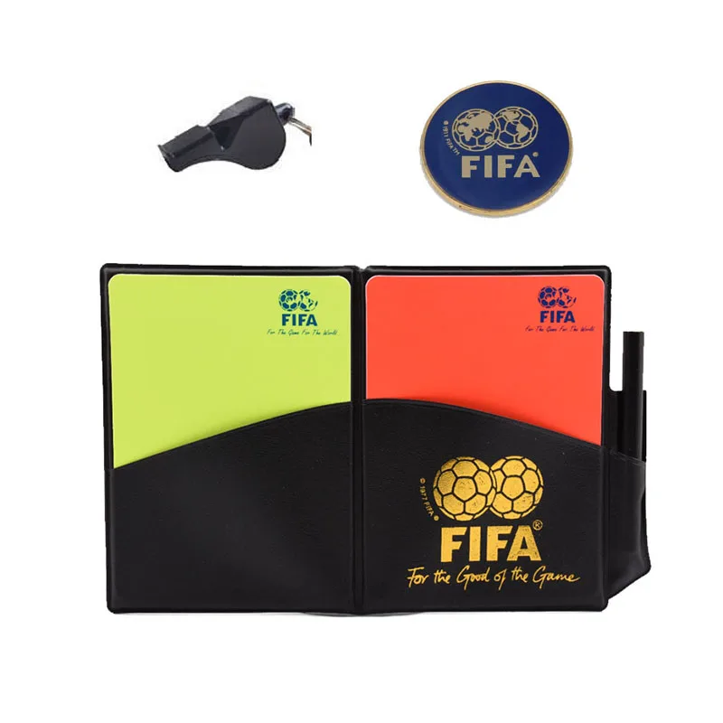 Soccer Coin Whistle Balls Goals Cards for Football Referee Bag Match Coach Training Equipment