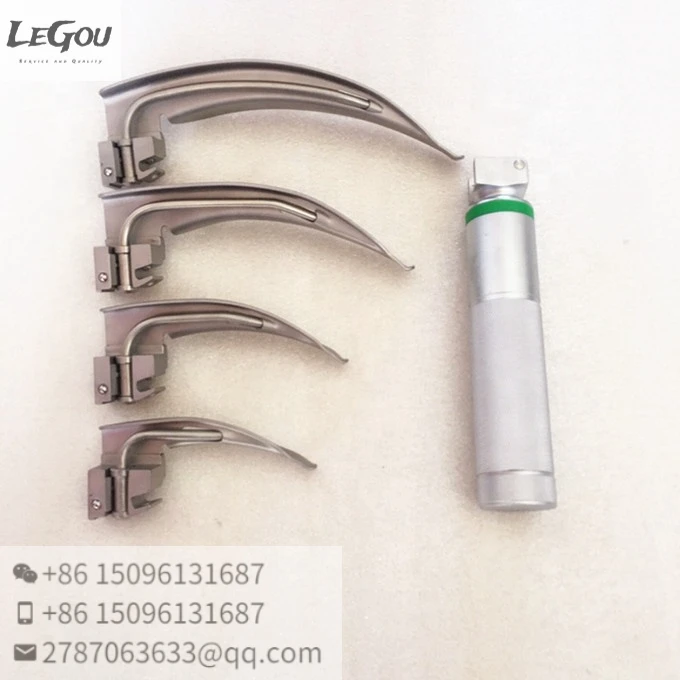 

Fibre Optic Laryngoscope Set Macintosh With Handle - Blade Size 0, 1, 2 & 3