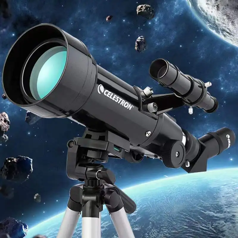 Celestron 70MM Protable Travel Refractor Telescope Spotting Scope 10-165X Zoom Monocular For Watching Birds And Moon Stars