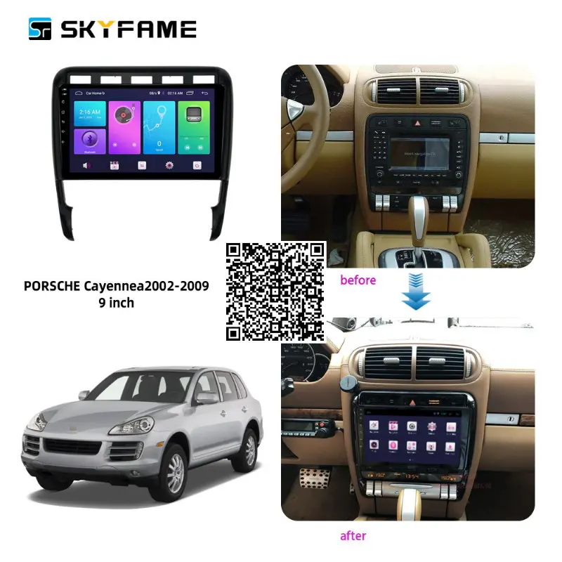 

Автомагнитола SKYFAME для Porsche Cayenne 2003-2010 Android, мультимедийная система