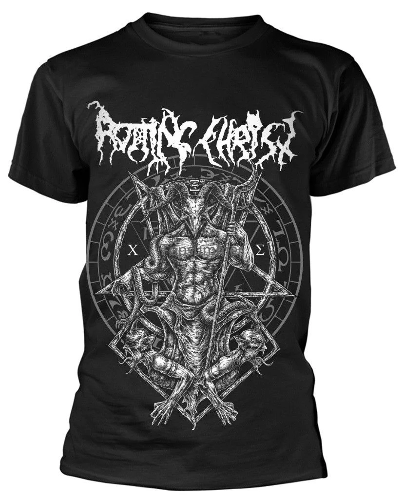 

Rotting Christ Hellenic Black Metal Legions T-Shirt New & Comfortable T Shirt Casual Short Sleeve Tee 2019 Hot Tees