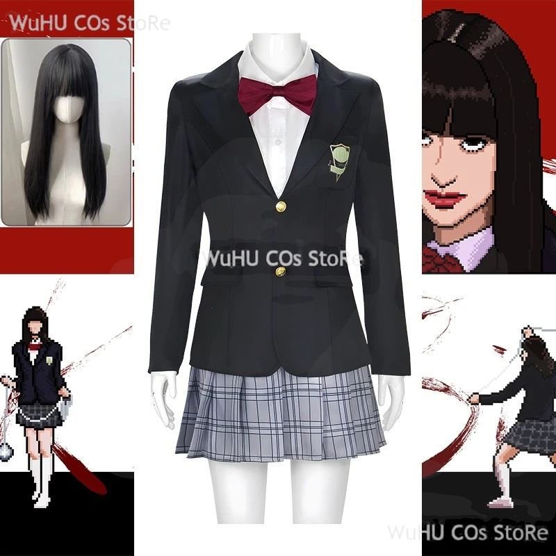 Kill Bill Gogo Yubari Cos Japanese School Girl Cosplay Wig Halloween Costumes Movie JK Uniform For Women Costume