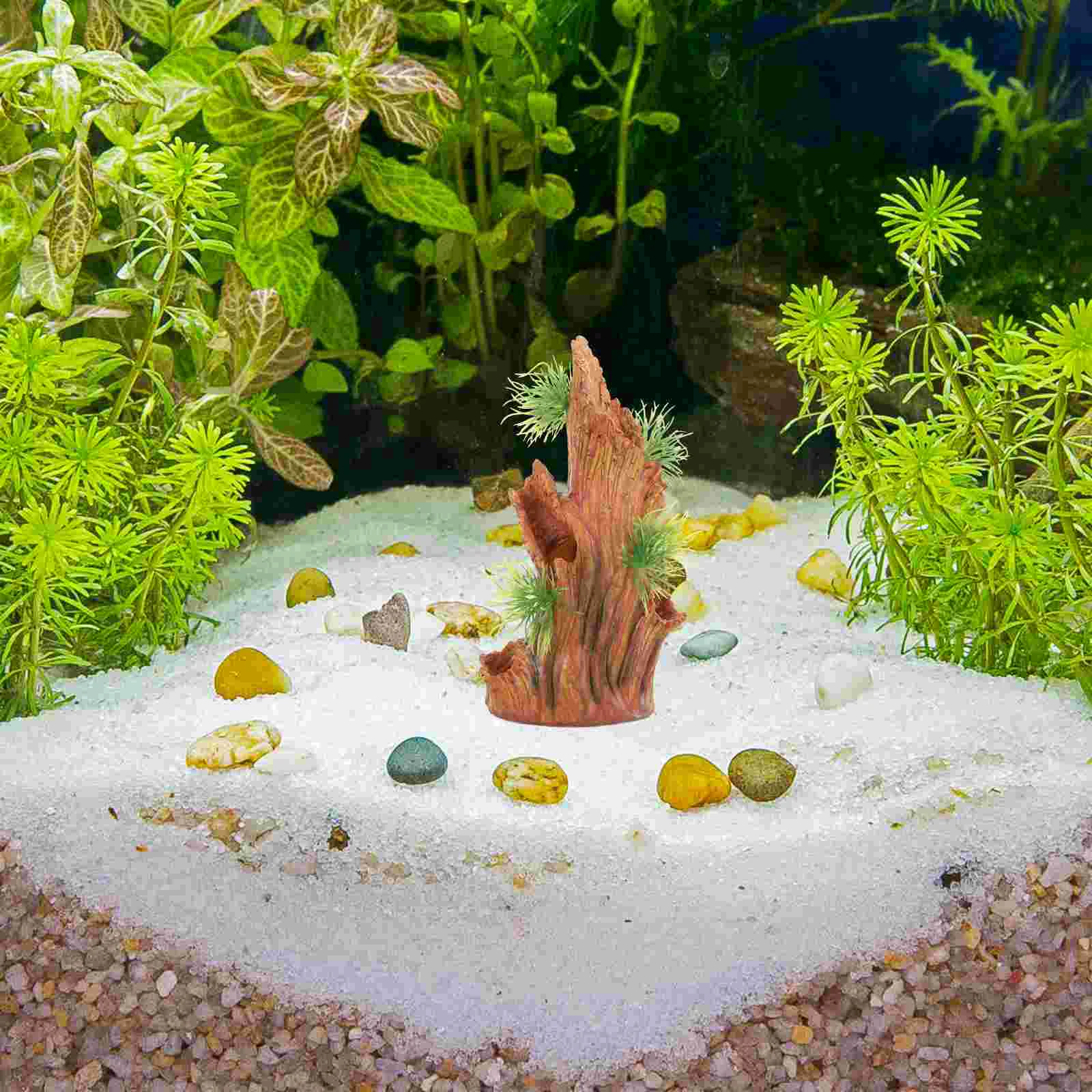 

Aquarium Decorations Lifelike Tree Bark Underwater Fish Shrimp Hiding Place Stump Craft Adornment