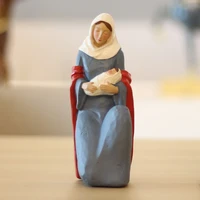 virgin mary hold baby jesus statue resin holy family statues catholic religious vintage style angel figurine wedding gifts craft