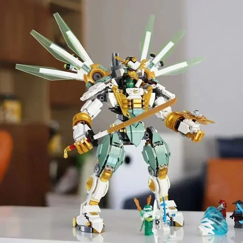 929 шт. Lloyd Titan Mech строительные блоки с фигурками подходят 70676 игрушки сделай сам для