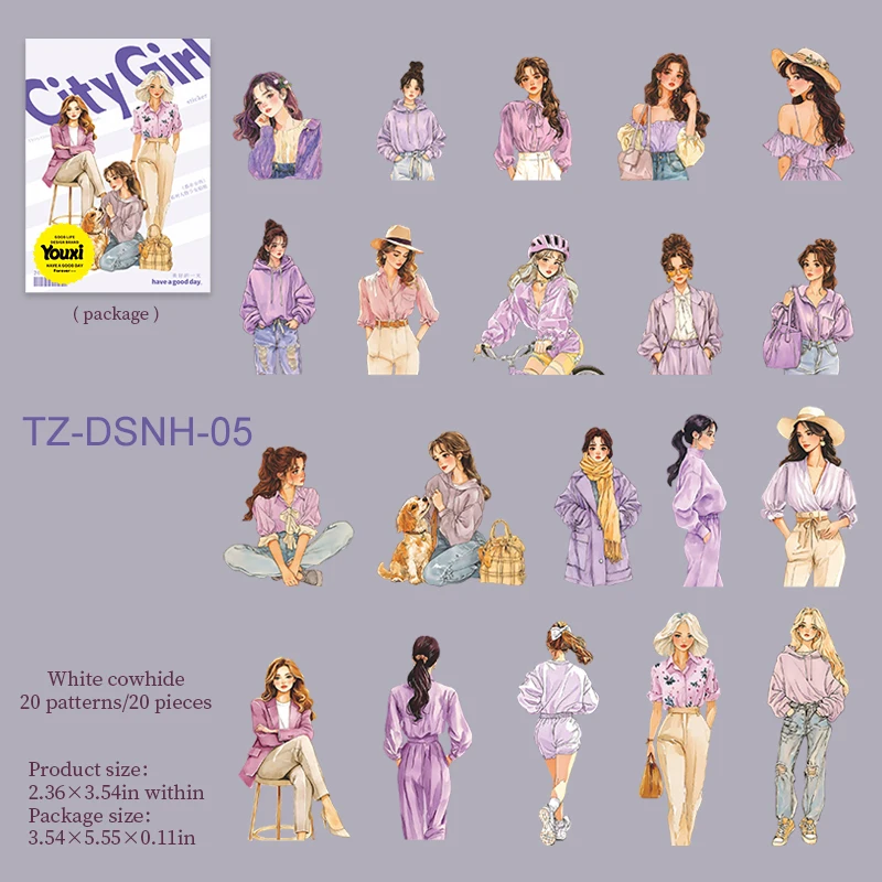 

Набор стикеров Urban Girl