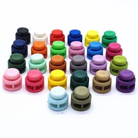 3050pcs multi colors paracord cord shoelace cord lock clamp 2 hole toggle clip stopper shoelace cord buckles parts accessories