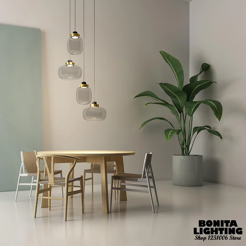 Стеклянная банка небольшой светильник в стиле лофт простой светодиодный