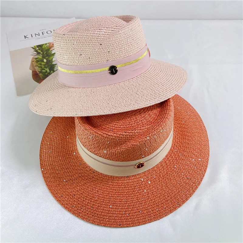 

Шляпа соломенная с широкими полями для мужчин и женщин, модная Панама от солнца в винтажном стиле, летняя