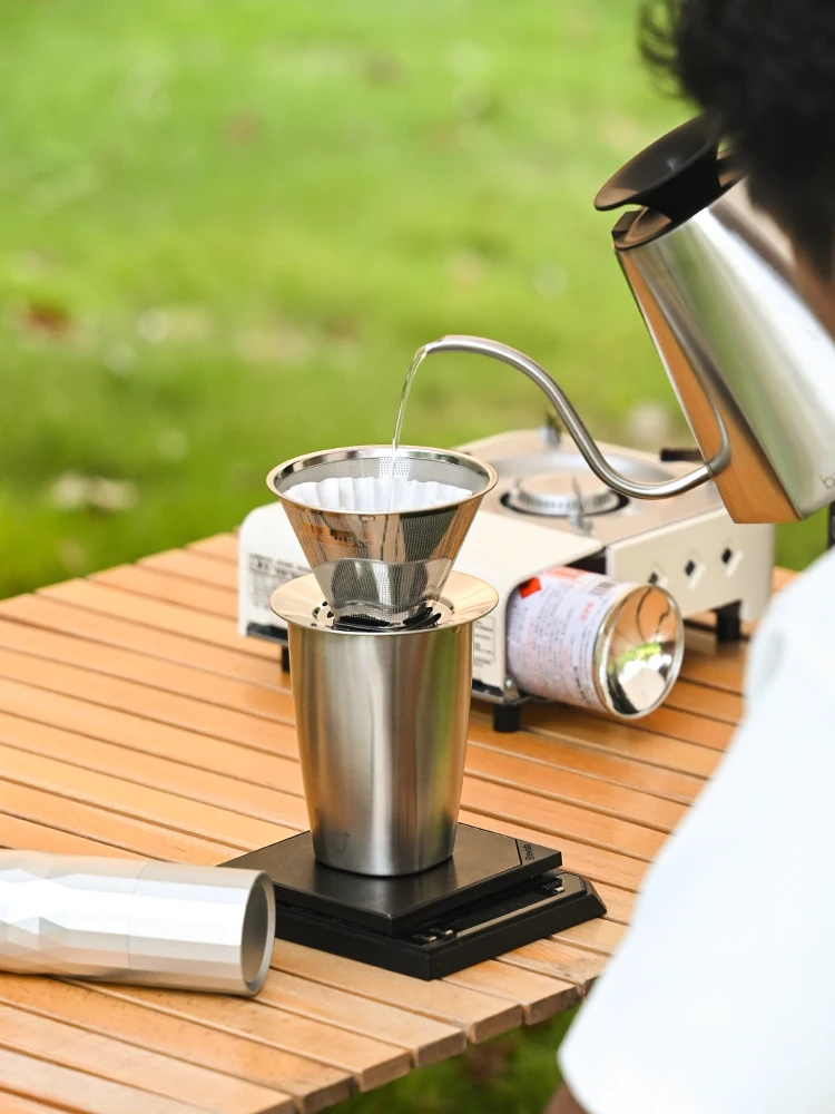 Brewista Outdoor Travel Cafe Hand Brewed Coffee Set with Handy Filter Cup Sharing Pot