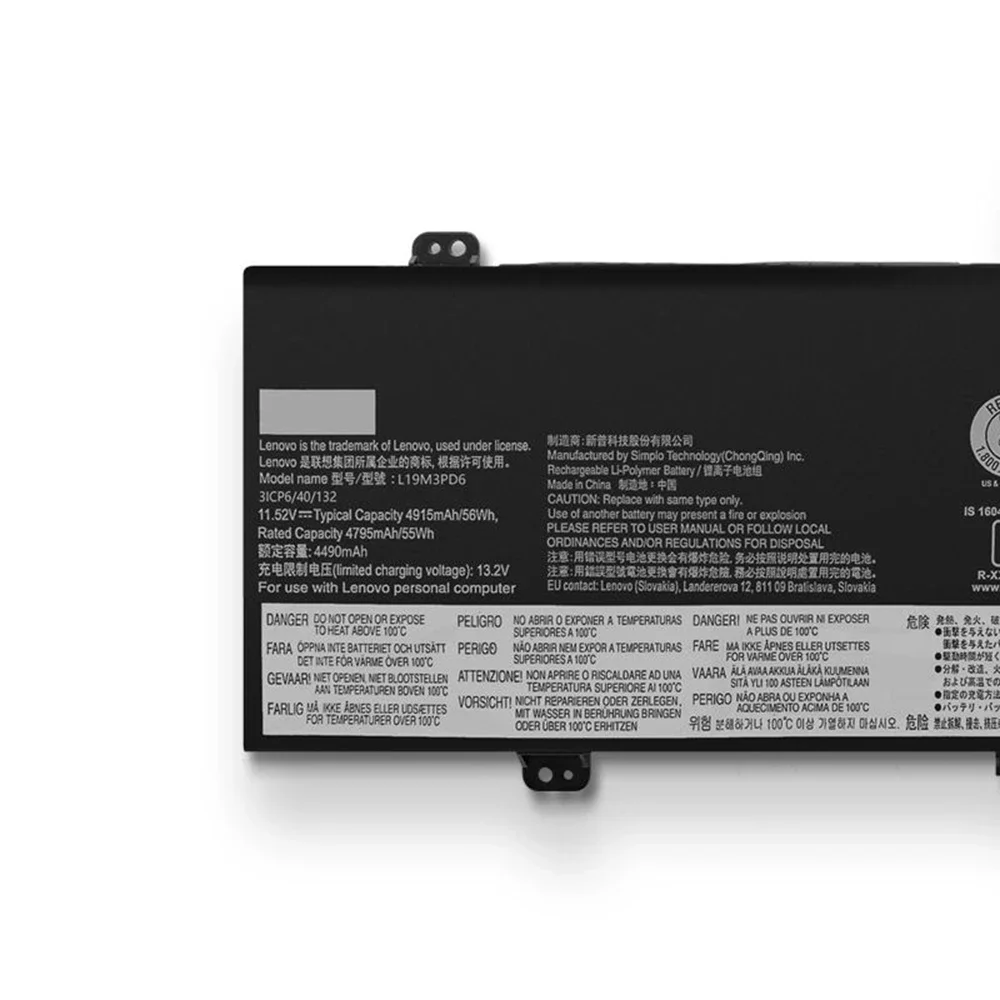 Новый оригинальный аккумулятор L19C3PD6 для ноутбука Lenovo Ideapad Flex 5-15IIL05 L19L3PD6 L19M3PD6 L19D3PD6