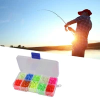 1 set useful solid premium anti tangling multi colored fishing rig beads outdoor fishing round beads fishing beads
