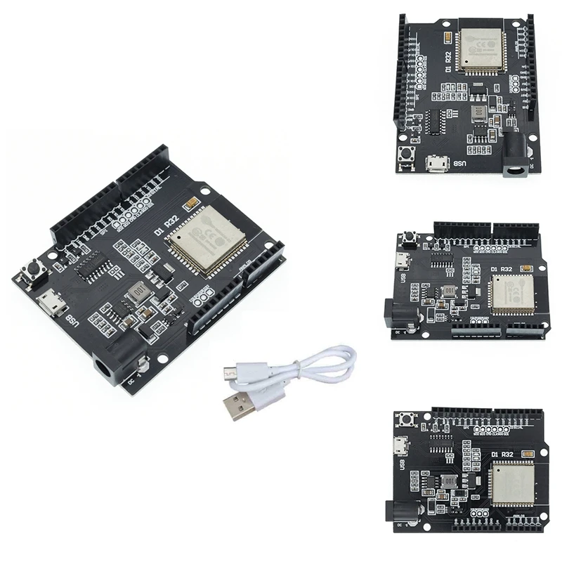 

Макетная плата ESP32 D1R32, модуль Wi-Fi и Bluetooth, 4 Мб флэш-памяти, совместимая с Arduino